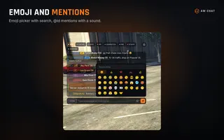 Emoji and mentions