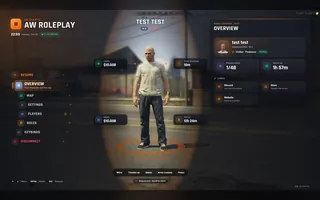 Pause menu, in game